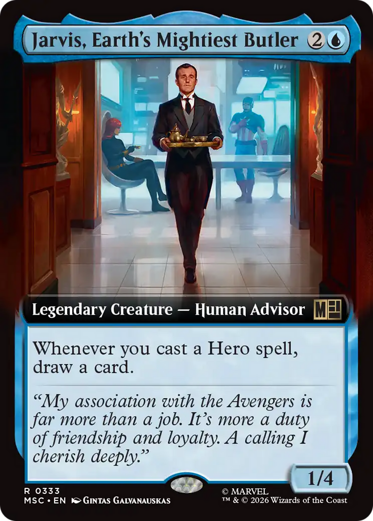 Jarvis, Earth's Mightiest Butler (Extended Art) [Marvel Super Heroes Commander] | Exor Games Bridgewater