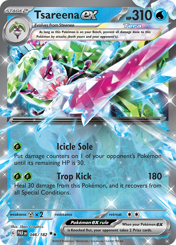 Tsareena ex (046/182) [Scarlet & Violet: Paradox Rift] | Exor Games Bridgewater