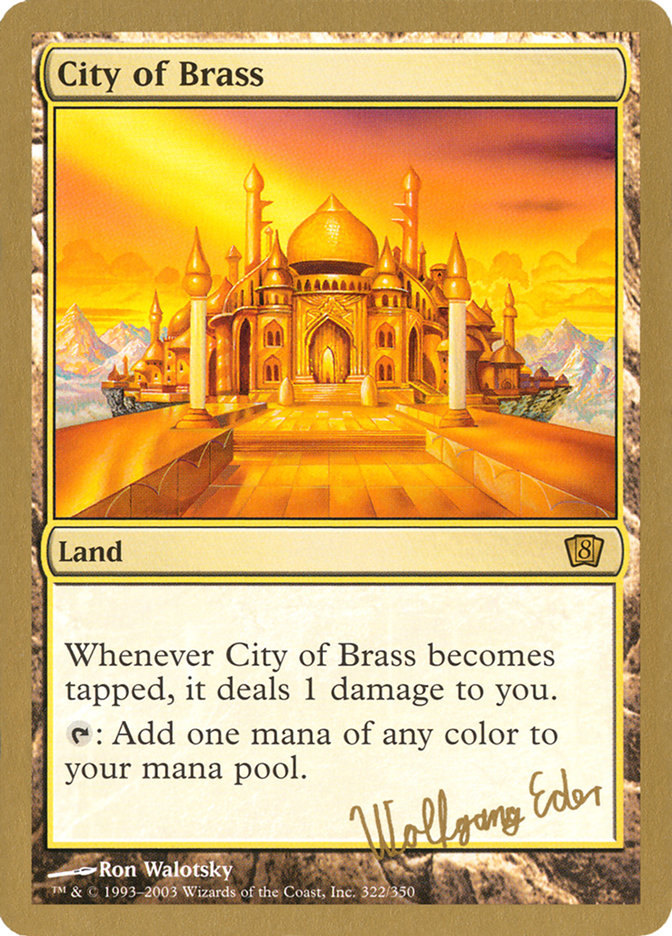 City of Brass (Wolfgang Eder) [World Championship Decks 2003] | Exor Games Bridgewater