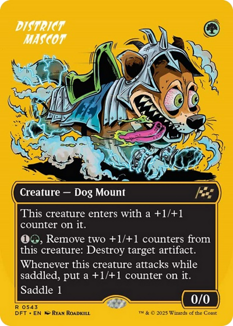 District Mascot (Borderless) (First-Place Foil) [Aetherdrift] | Exor Games Bridgewater