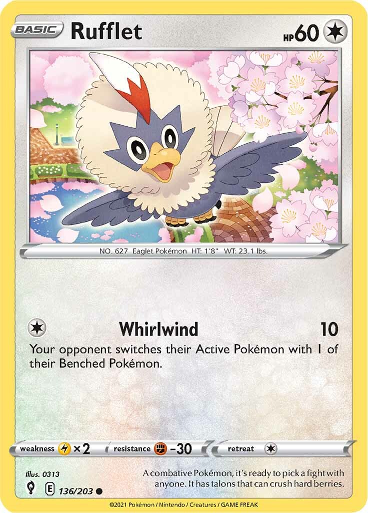 Rufflet (136/203) [Sword & Shield: Evolving Skies] | Exor Games Bridgewater