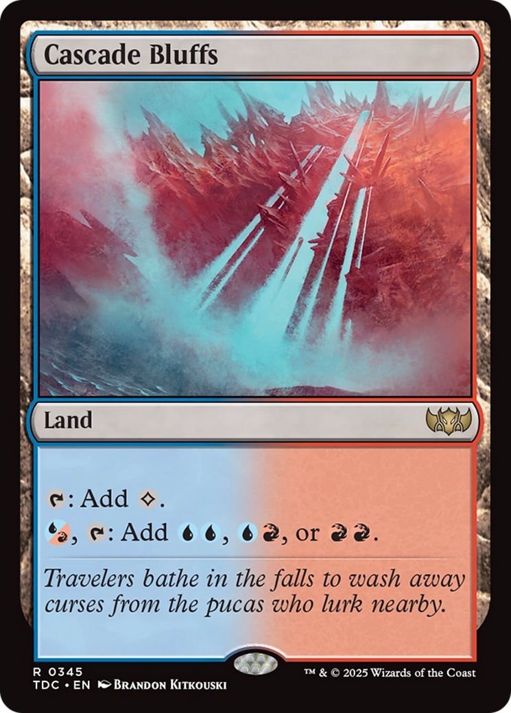Cascade Bluffs [Tarkir: Dragonstorm Commander] | Exor Games Bridgewater