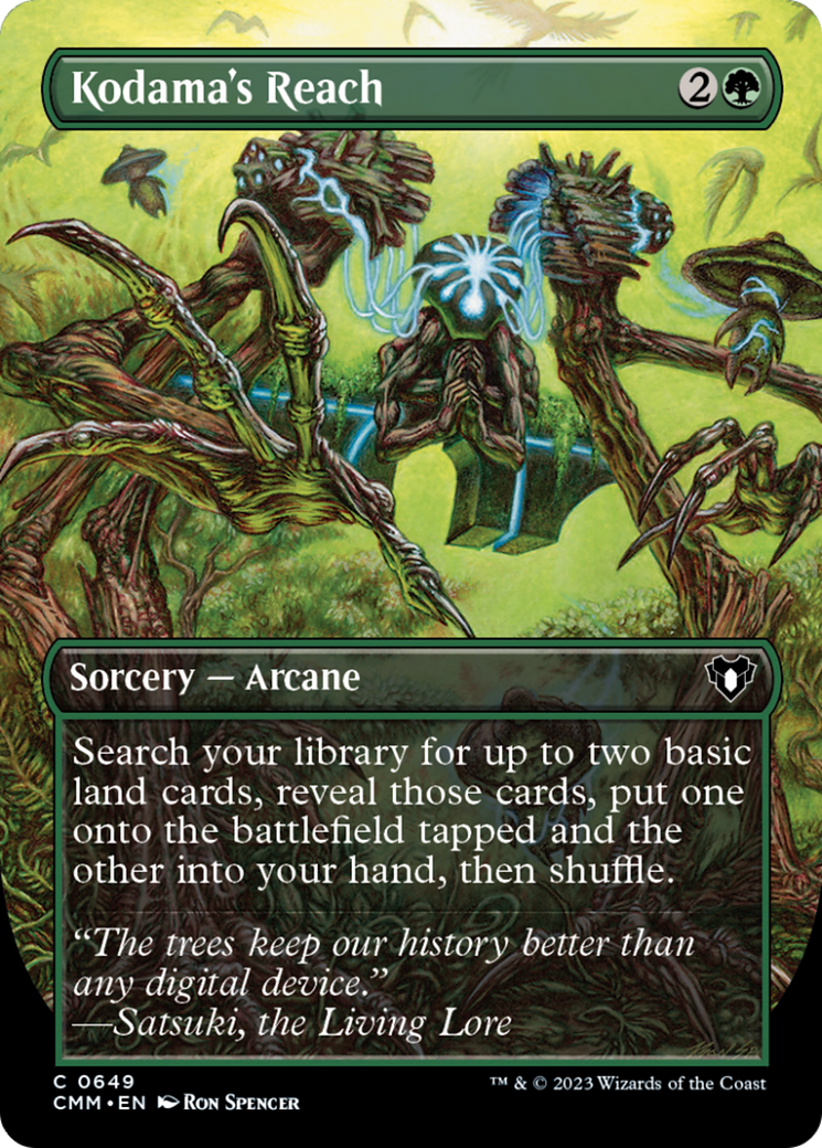 Kodama's Reach (Borderless Alternate Art) [Commander Masters] | Exor Games Bridgewater