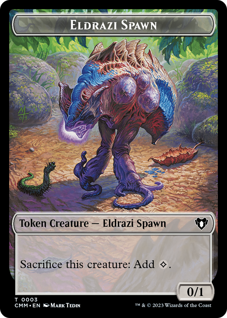 Eldrazi Spawn // Construct (0042) Double-Sided Token [Commander Masters Tokens] | Exor Games Bridgewater