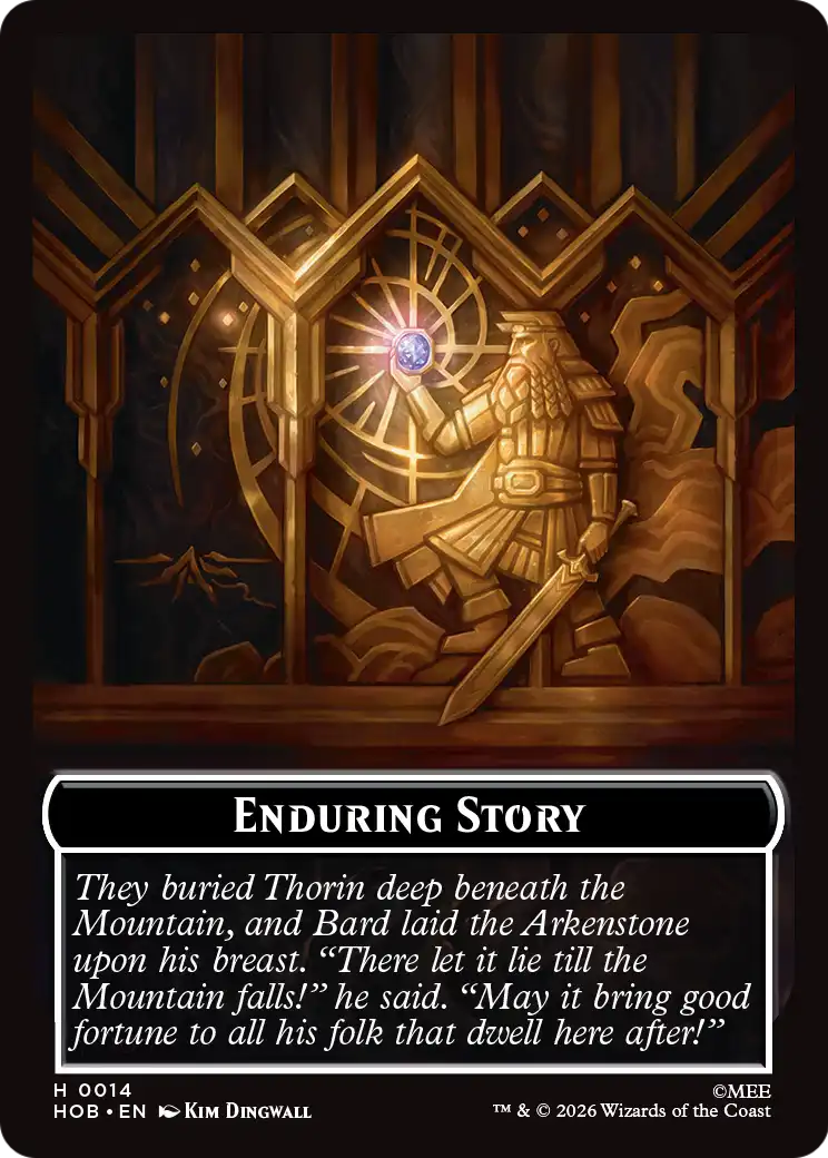 On an Adventure // Enduring Story Double Sided Token [The Hobbit Tokens] | Exor Games Bridgewater