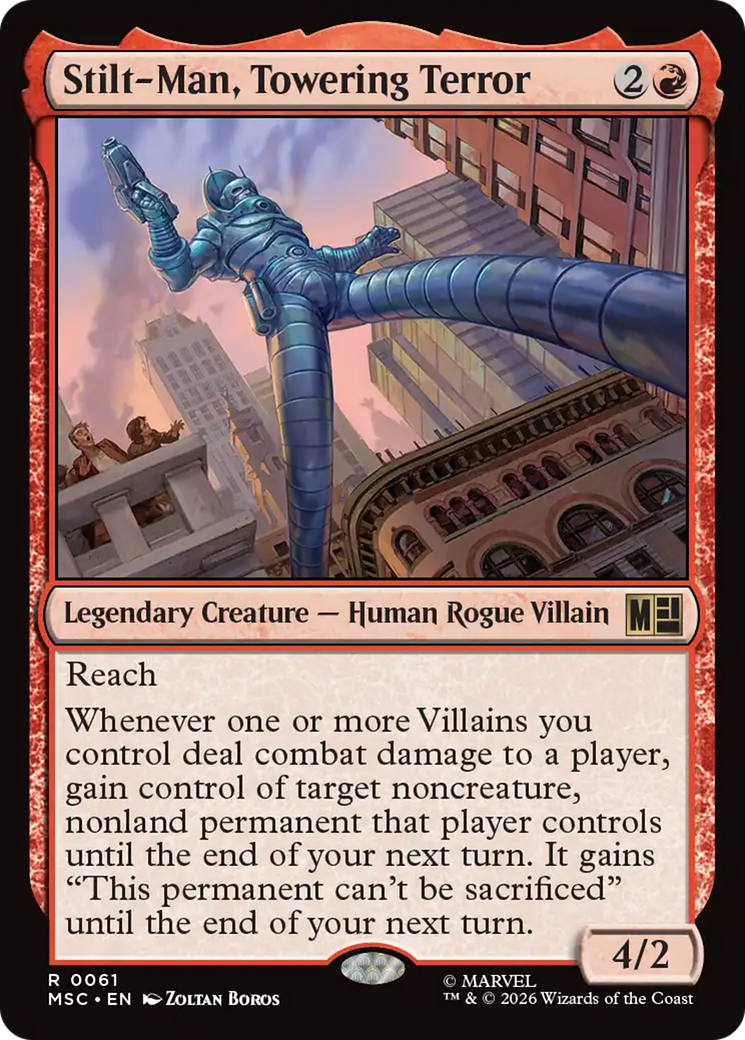 Stilt-Man, Towering Terror (Surge Foil) [Marvel Super Heroes Commander] | Exor Games Bridgewater