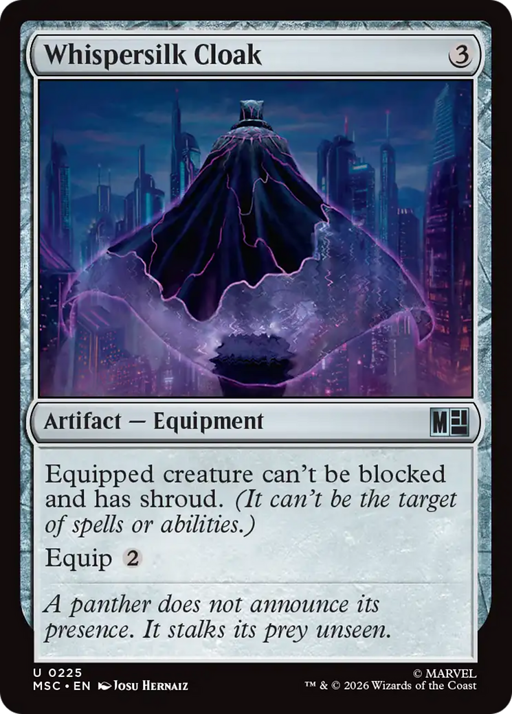 Whispersilk Cloak (Surge Foil) [Marvel Super Heroes Commander] | Exor Games Bridgewater