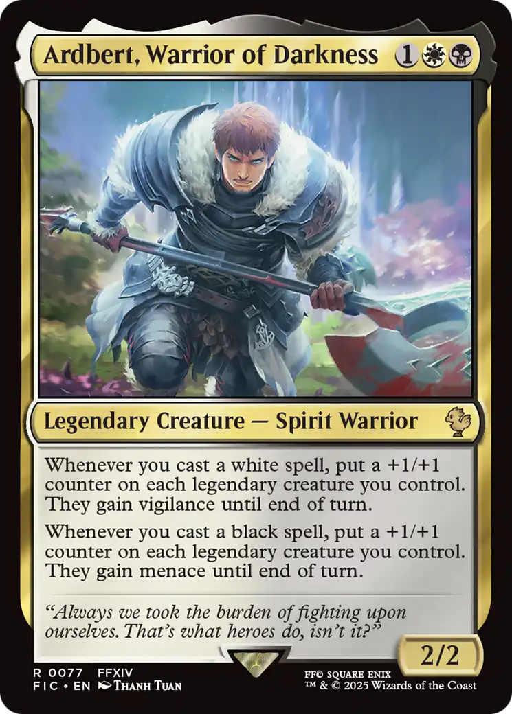 Ardbert, Warrior of Darkness [FINAL FANTASY Commander] | Exor Games Bridgewater