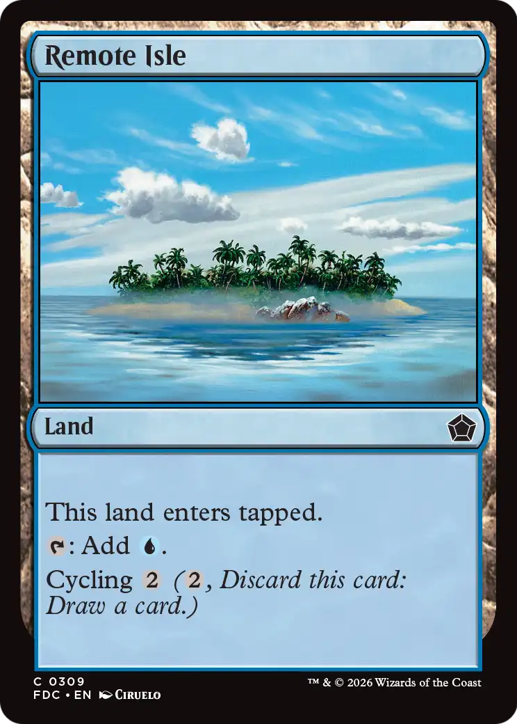 Remote Isle [Foundations Commander] | Exor Games Bridgewater