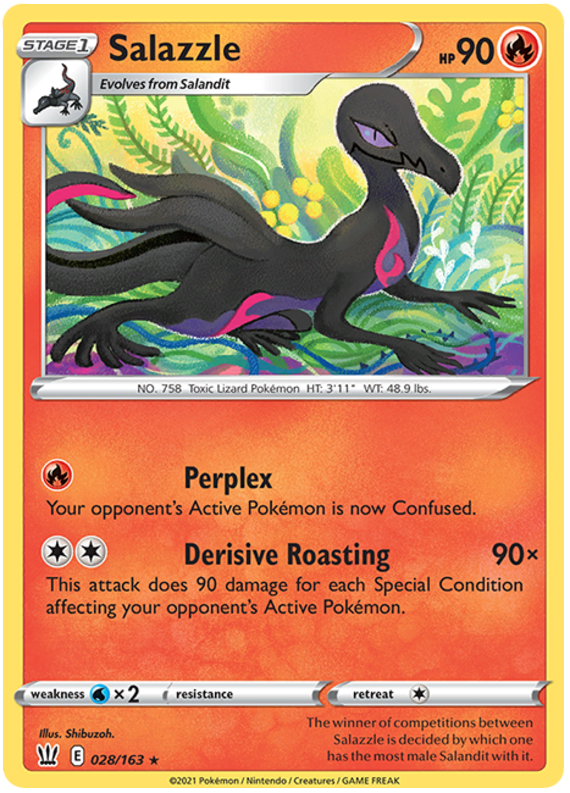 Salazzle (028/163) [Sword & Shield: Battle Styles] | Exor Games Bridgewater