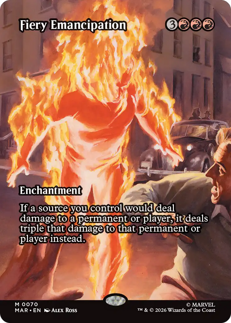 Fiery Emancipation (Borderless) [Marvel Universe: Eternal-Legal] | Exor Games Bridgewater