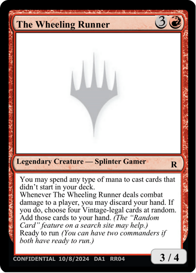 The Wheeling Runner [Unknown Event] | Exor Games Bridgewater