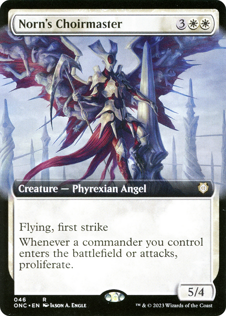 Norn's Choirmaster (Extended Art) [Phyrexia: All Will Be One Commander] | Exor Games Bridgewater