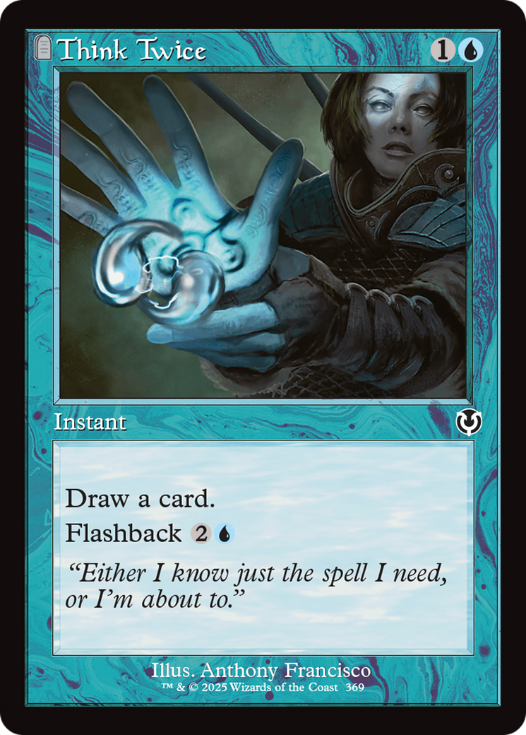 Think Twice (Retro Frame) [Innistrad Remastered] | Exor Games Bridgewater
