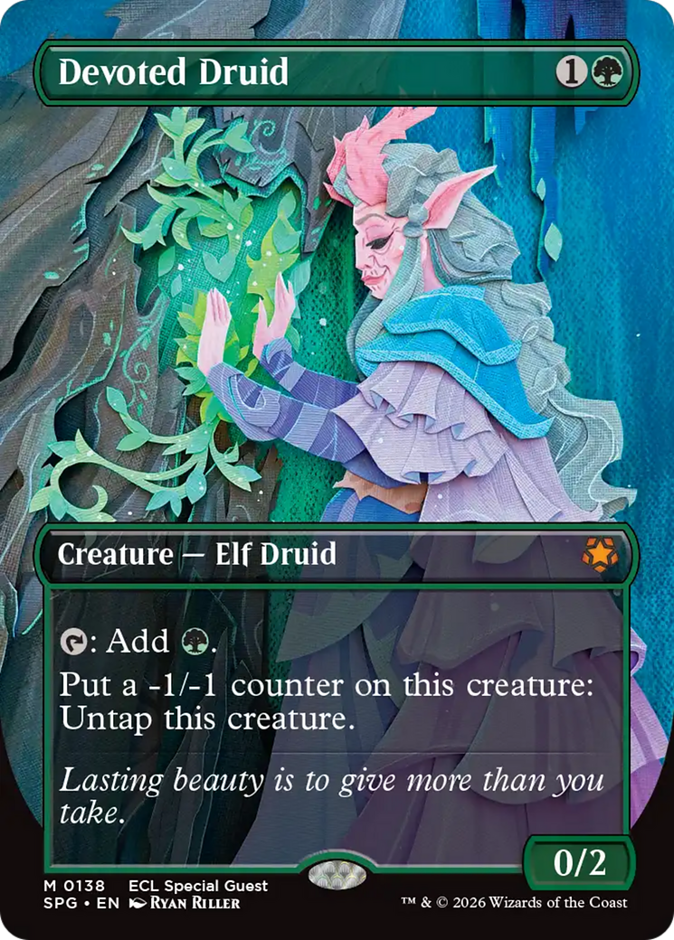 Devoted Druid (Borderless) [Lorwyn Eclipsed Special Guests] | Exor Games Bridgewater