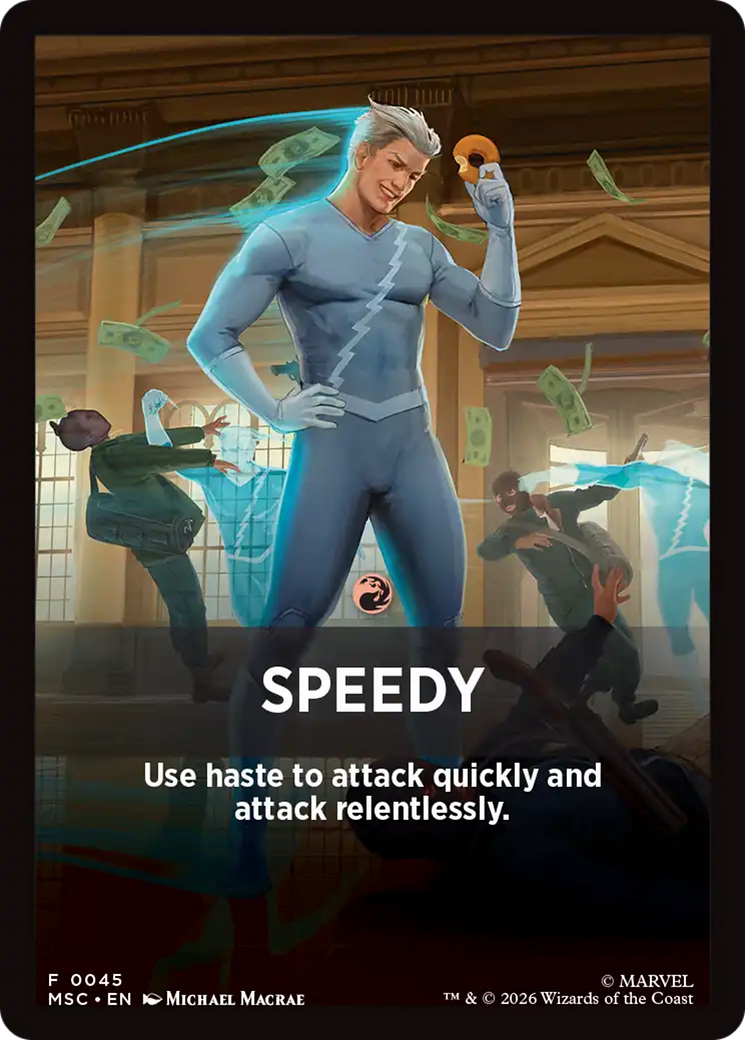 Speedy Theme Card [Marvel Super Heroes Commander] | Exor Games Bridgewater
