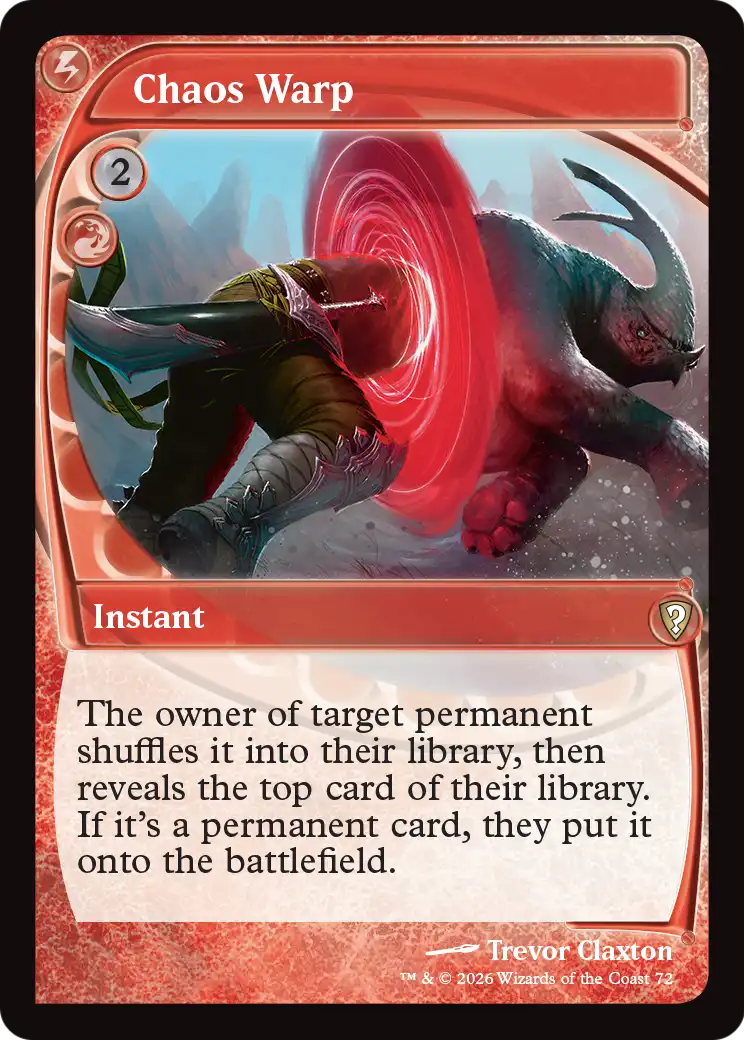 Chaos Warp (Future Sight) [Mystery Booster: Commander Edition] | Exor Games Bridgewater