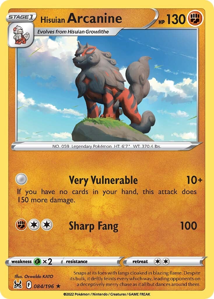 Hisuian Arcanine (084/196) [Sword & Shield: Lost Origin] | Exor Games Bridgewater