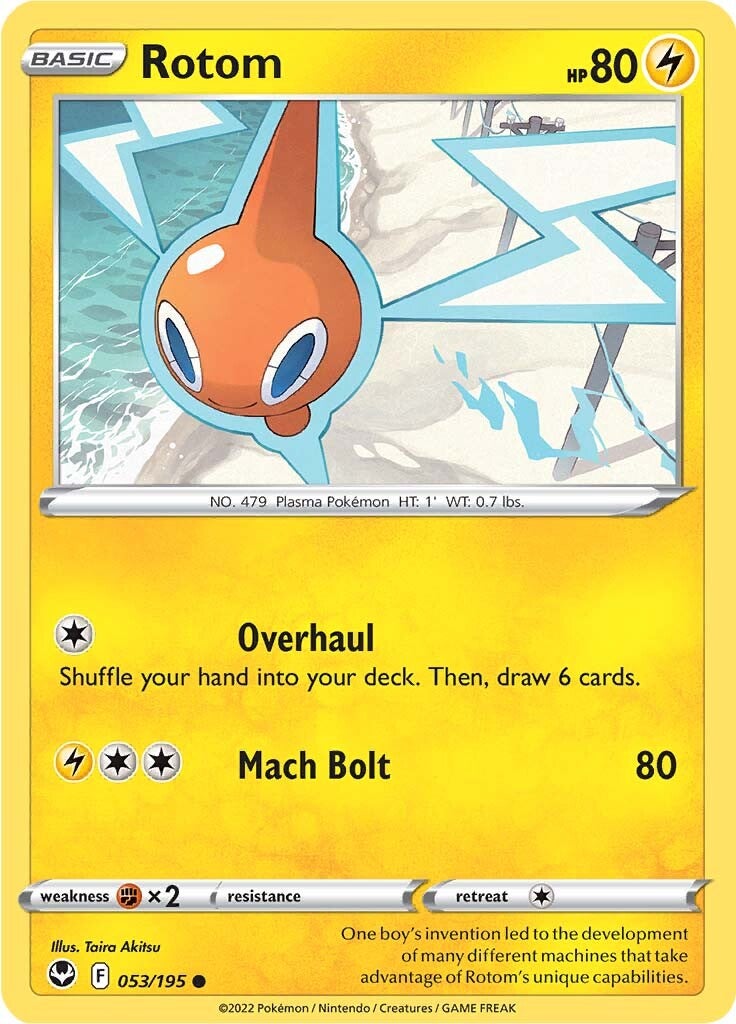 Rotom (053/195) [Sword & Shield: Silver Tempest] | Exor Games Bridgewater