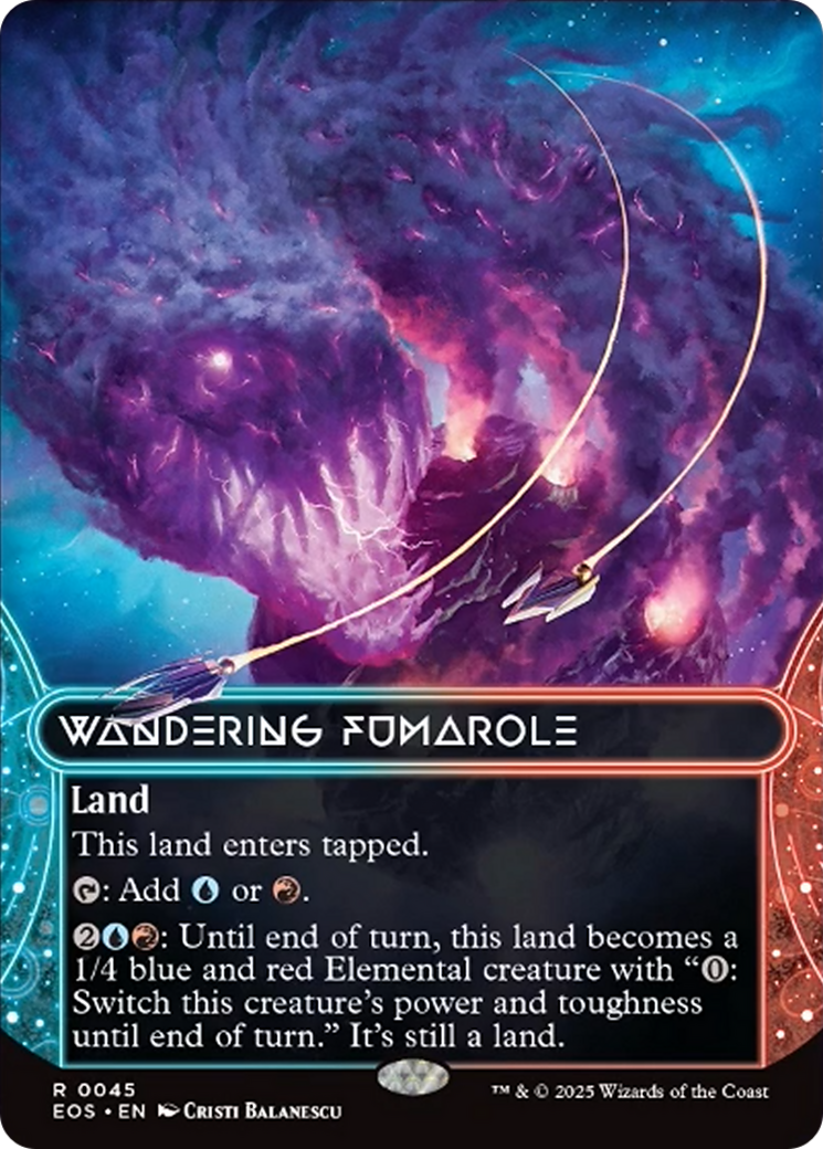Wandering Fumarole (0045) (Borderless) [Edge of Eternities: Stellar Sights] | Exor Games Bridgewater