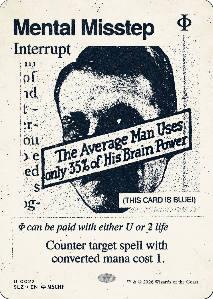 Mental Misstep (0022) [Secret Lair x MSCHF: The Zeta Set] | Exor Games Bridgewater