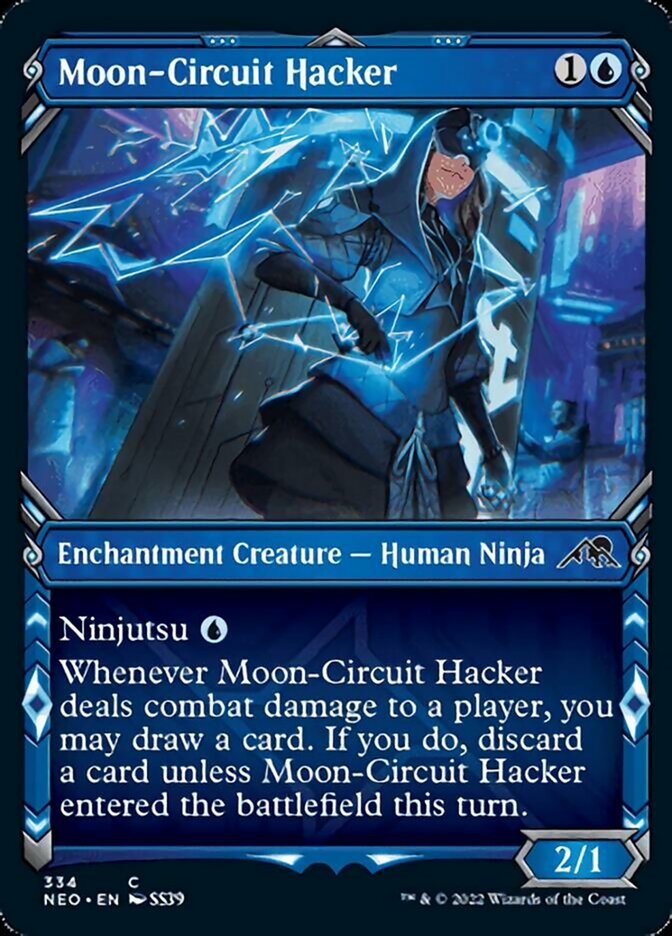 Moon-Circuit Hacker (Showcase Ninja) [Kamigawa: Neon Dynasty] | Exor Games Bridgewater