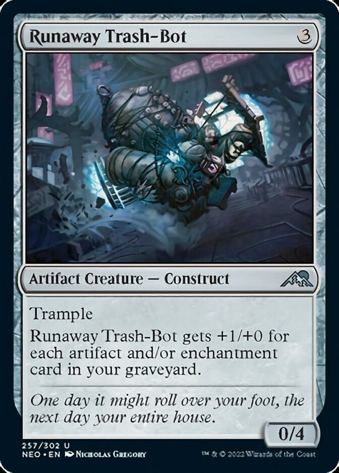 Runaway Trash-Bot [Kamigawa: Neon Dynasty] | Exor Games Bridgewater