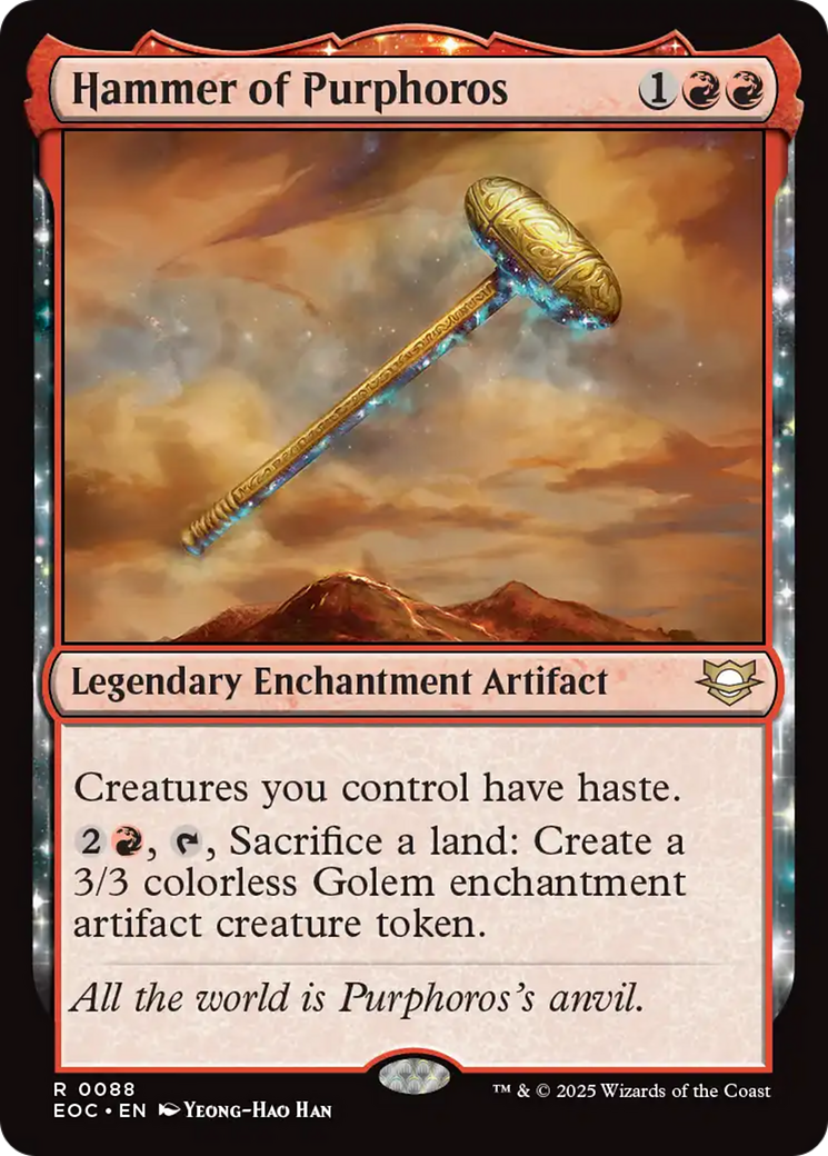 Hammer of Purphoros [Edge of Eternities Commander] | Exor Games Bridgewater
