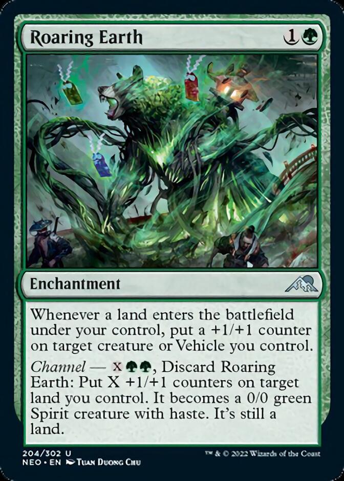 Roaring Earth [Kamigawa: Neon Dynasty] | Exor Games Bridgewater