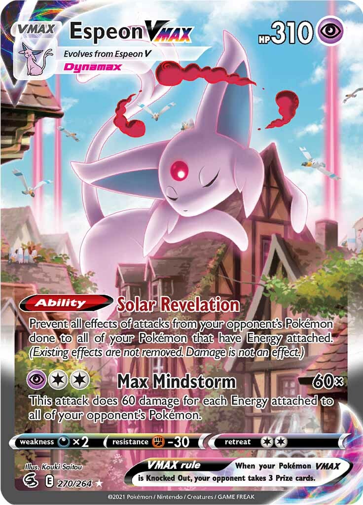 Espeon VMAX (270/264) [Sword & Shield: Fusion Strike] | Exor Games Bridgewater