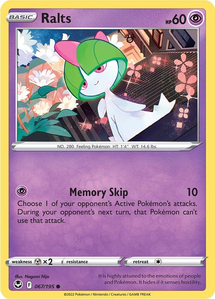 Ralts (067/195) [Sword & Shield: Silver Tempest] | Exor Games Bridgewater