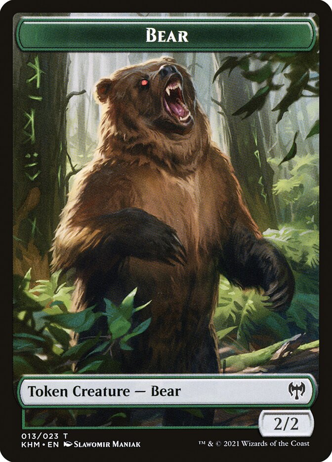 Treasure // Bear Double-Sided Token [Kaldheim Tokens] | Exor Games Bridgewater