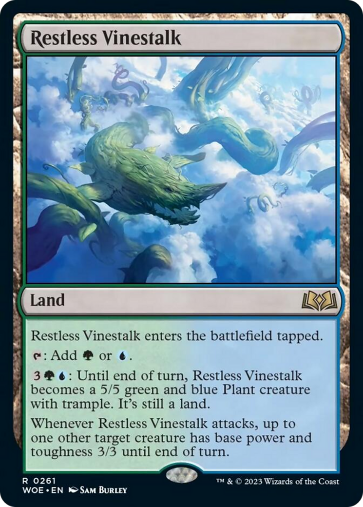 Restless Vinestalk [Wilds of Eldraine] | Exor Games Bridgewater