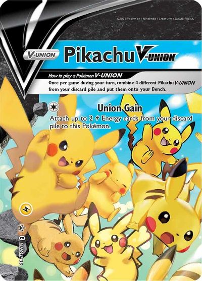 Pikachu V-UNION (SWSH139) (Celebrations) [Sword & Shield: Black Star Promos] | Exor Games Bridgewater