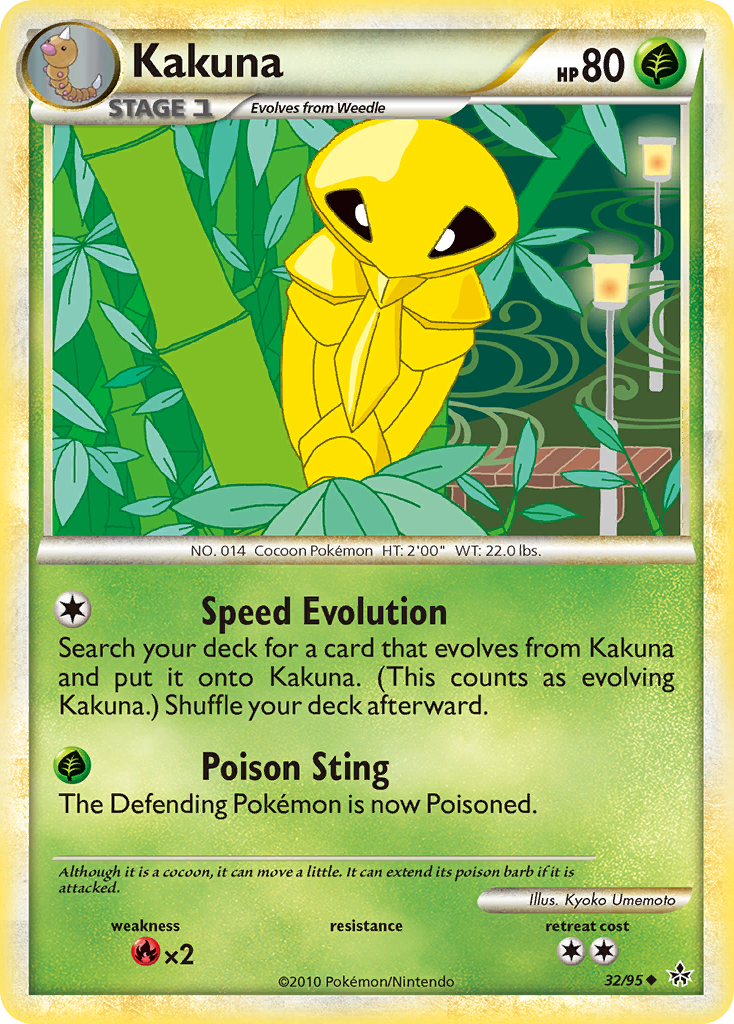 Kakuna (32/95) [HeartGold & SoulSilver: Unleashed] | Exor Games Bridgewater