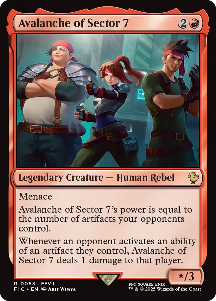 Avalanche of Sector 7 [FINAL FANTASY Commander] | Exor Games Bridgewater
