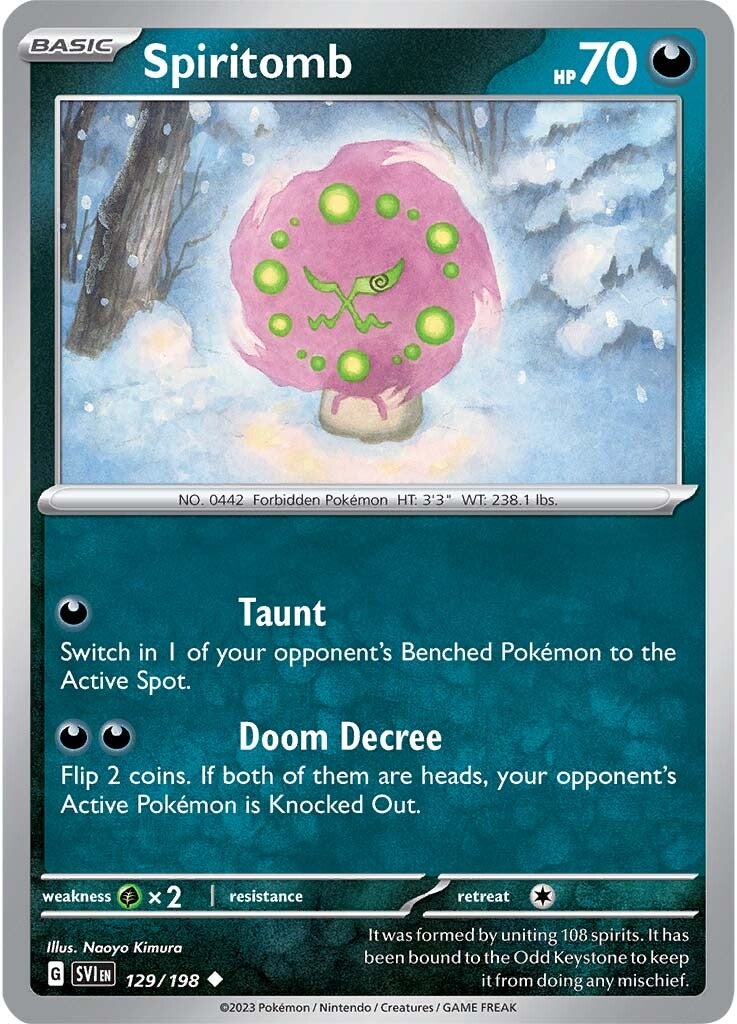 Spiritomb (129/198) [Scarlet & Violet: Base Set] | Exor Games Bridgewater