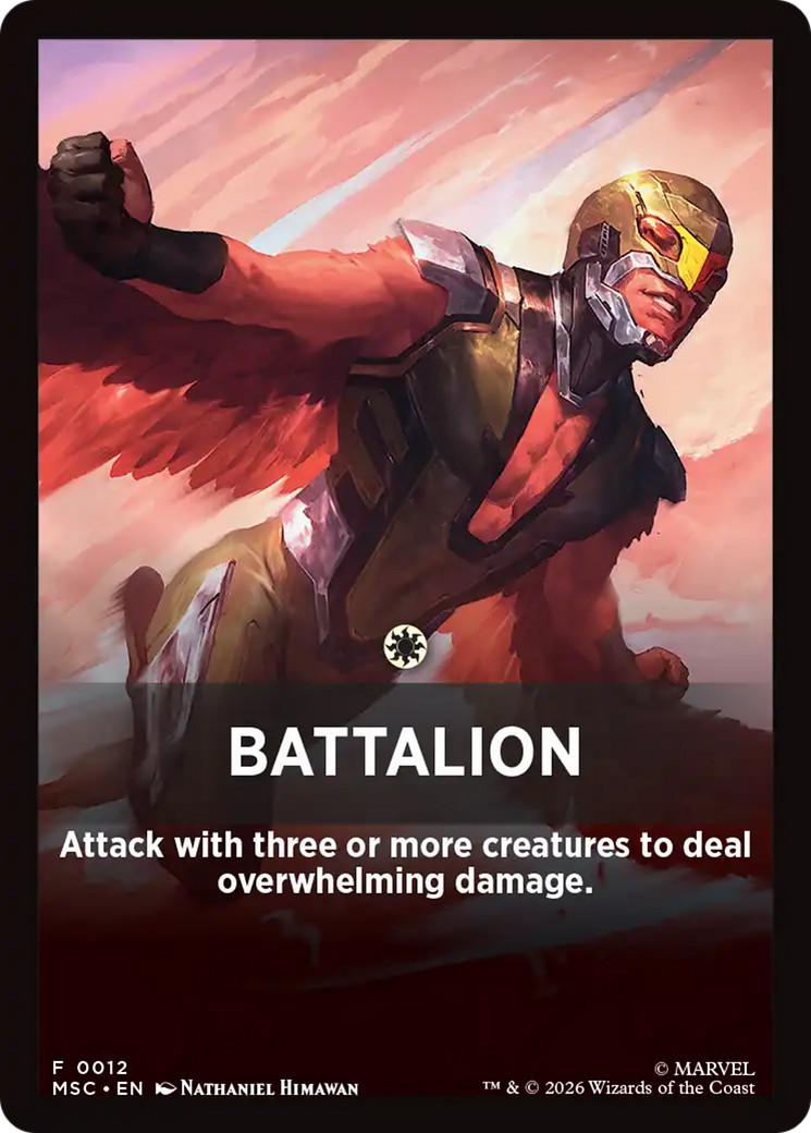 Battalion Theme Card [Marvel Super Heroes Commander] | Exor Games Bridgewater
