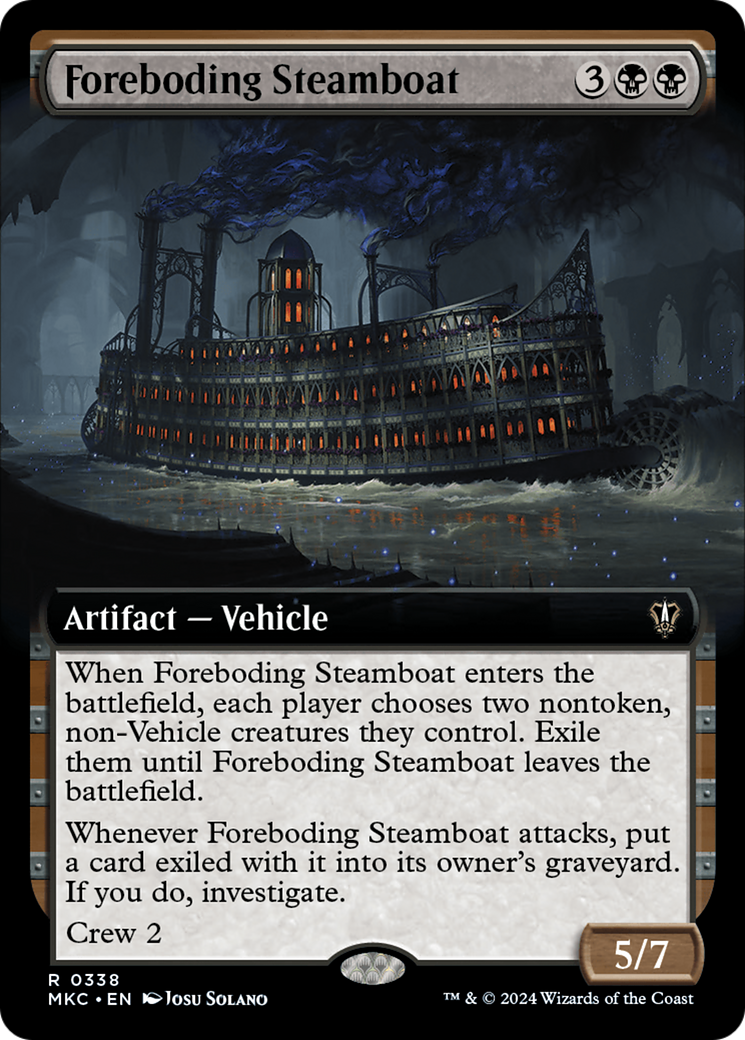 Foreboding Steamboat (Extended Art) [Murders at Karlov Manor Commander] | Exor Games Bridgewater