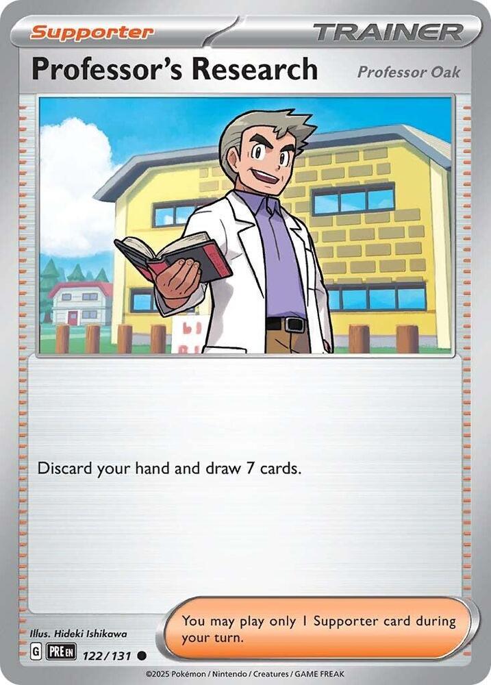 Professor's Research (122/131) [Professor Oak] [Scarlet & Violet: Prismatic Evolutions] | Exor Games Bridgewater