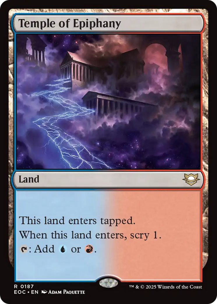 Temple of Epiphany [Edge of Eternities Commander] | Exor Games Bridgewater