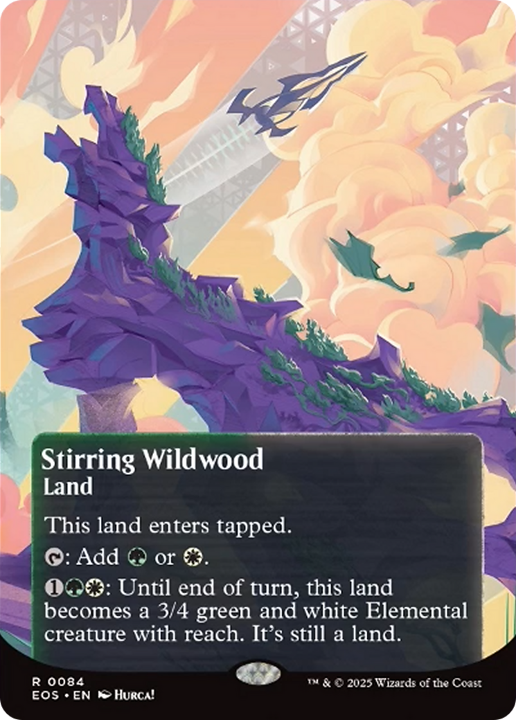 Stirring Wildwood (0084) (Borderless) [Edge of Eternities: Stellar Sights] | Exor Games Bridgewater