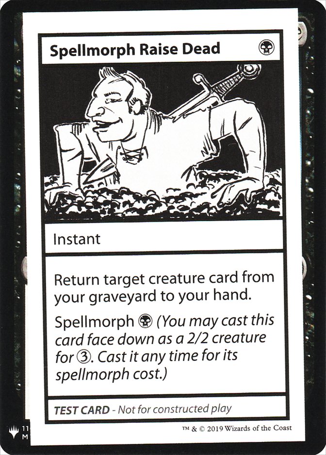 Spellmorph Raise Dead [Mystery Booster Playtest Cards] | Exor Games Bridgewater