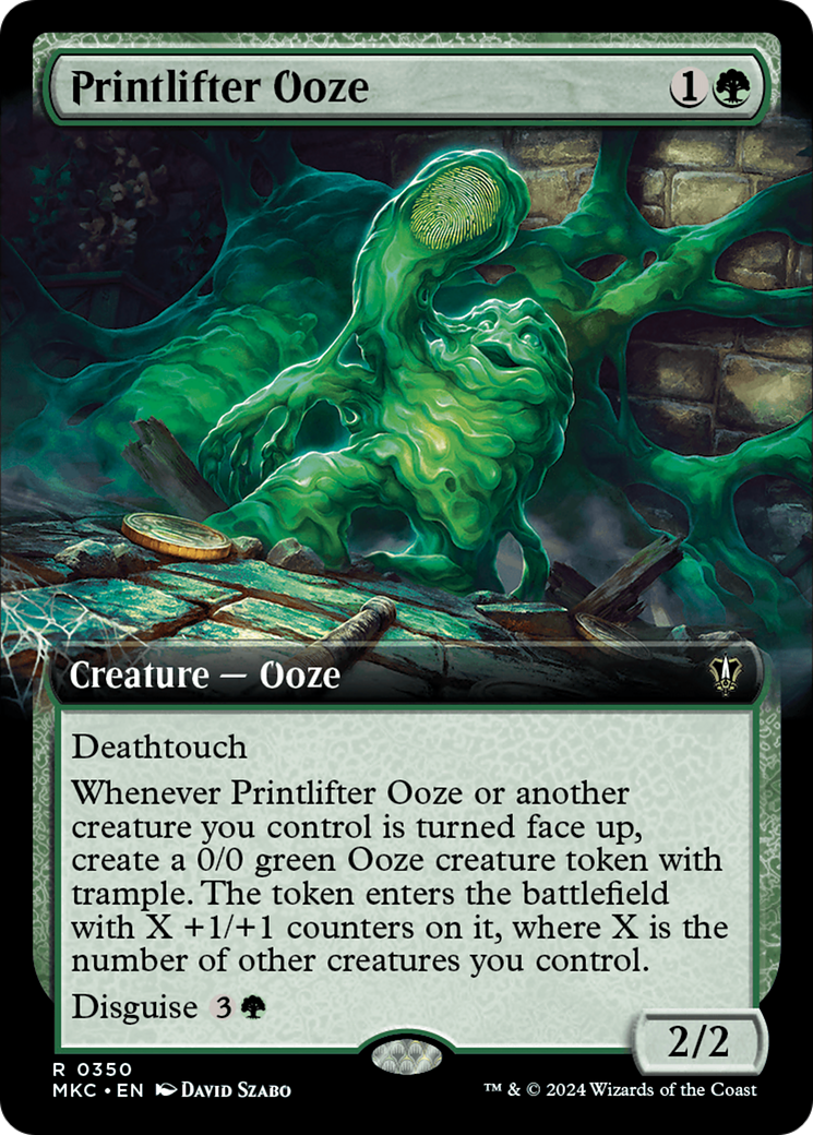 Printlifter Ooze (Extended Art) [Murders at Karlov Manor Commander] | Exor Games Bridgewater