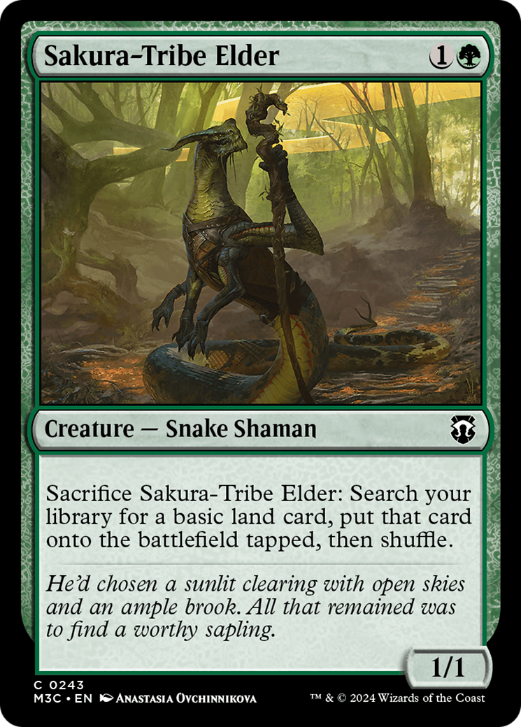 Sakura-Tribe Elder (Ripple Foil) [Modern Horizons 3 Commander] | Exor Games Bridgewater