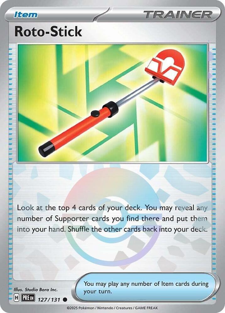 Roto-Stick (127/131) (Poke Ball Pattern) [Scarlet & Violet: Prismatic Evolutions] | Exor Games Bridgewater