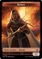 Squid // Human (26) Double-Sided Token [March of the Machine Commander Tokens] | Exor Games Bridgewater