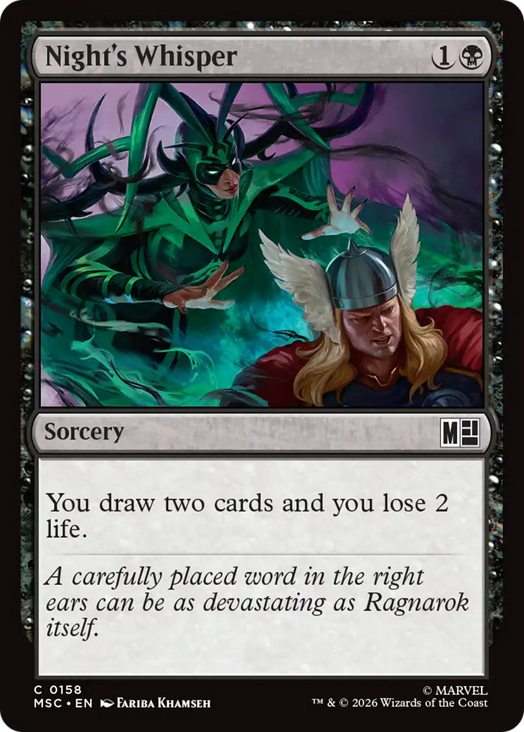 Night's Whisper [Marvel Super Heroes Commander] | Exor Games Bridgewater