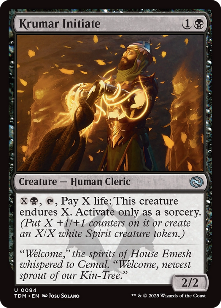Krumar Initiate [Tarkir: Dragonstorm] | Exor Games Bridgewater