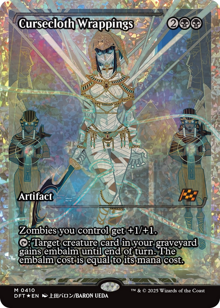 Cursecloth Wrappings (Showcase) (Fracture Foil) [Aetherdrift] | Exor Games Bridgewater